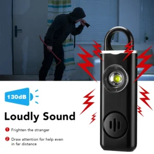 130dB Personal Defense Alarm Rechargeable Self Defense