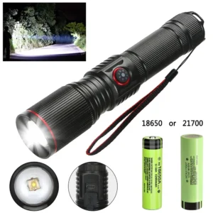 Rechargeable LED Flashlights 9000 Lumens Super Bright