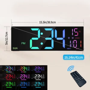 16.2'' Large Digital Wall Clock with Remote Control